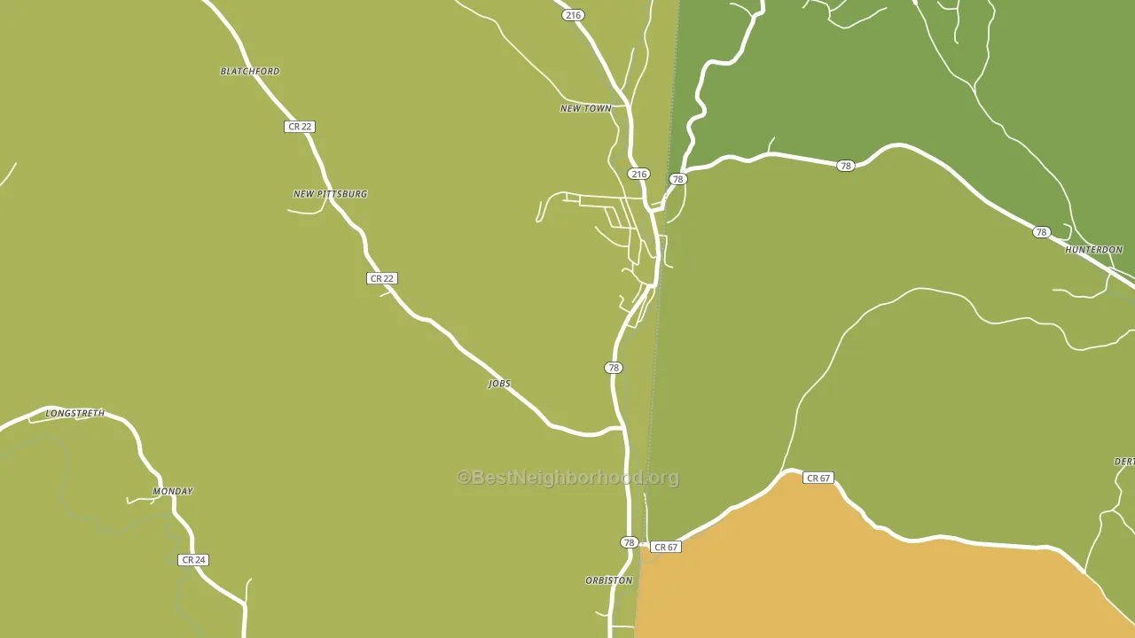 Murray City, OH block-group voter-turnout map