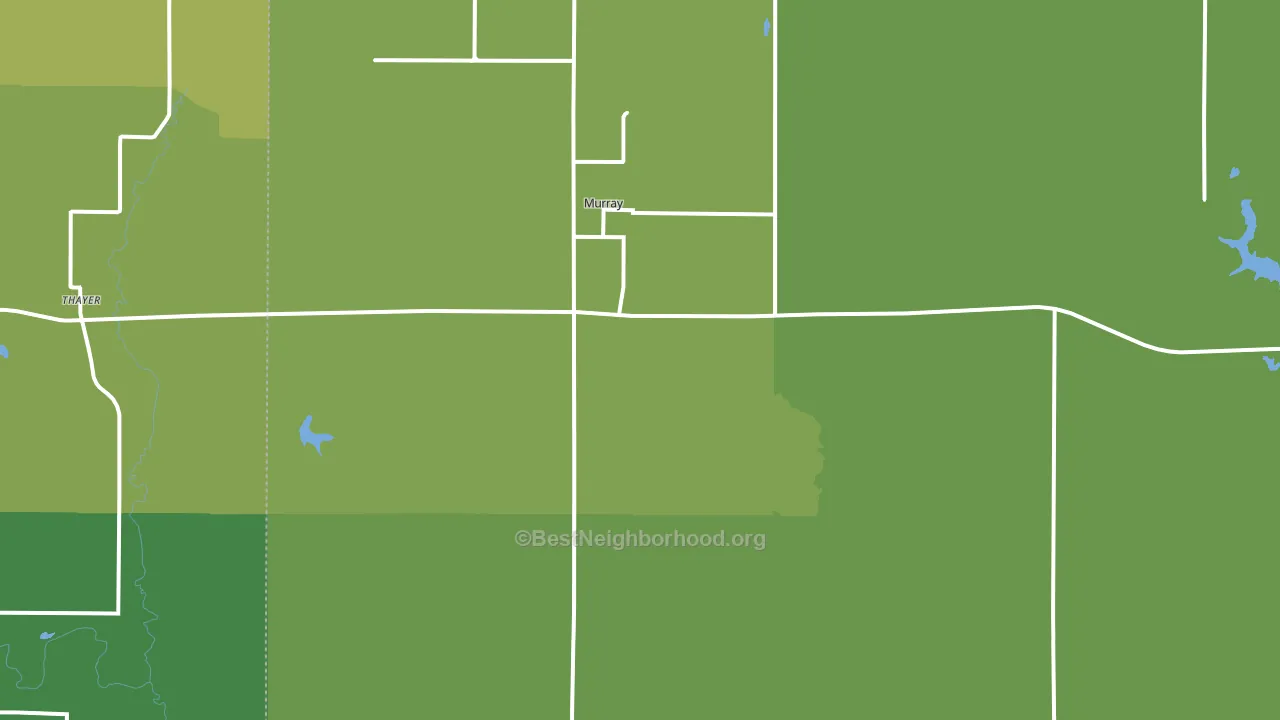 Murray, IA block-group voter-turnout map