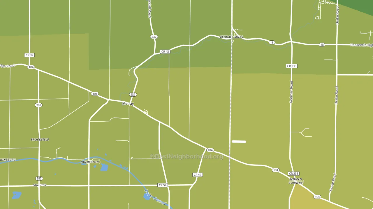 Murray, NY block-group voter-turnout map