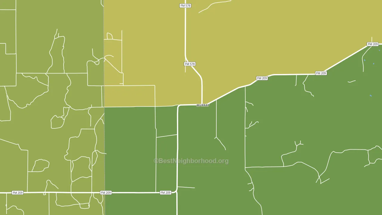 Murray, TX block-group voter-turnout map