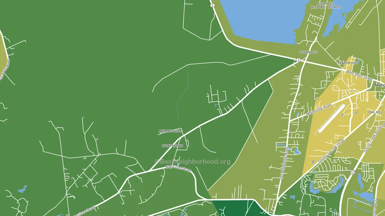 Murraysville, SC block-group voter-turnout map