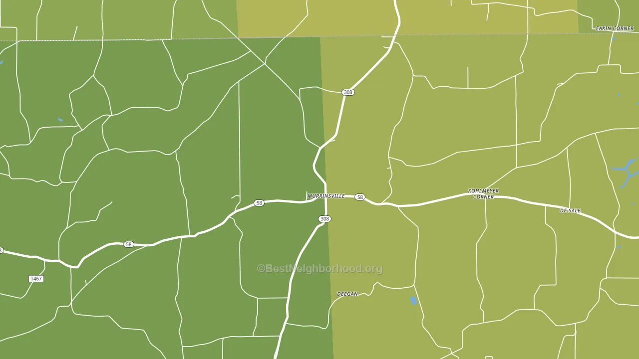 Murrinsville, PA block-group voter-turnout map