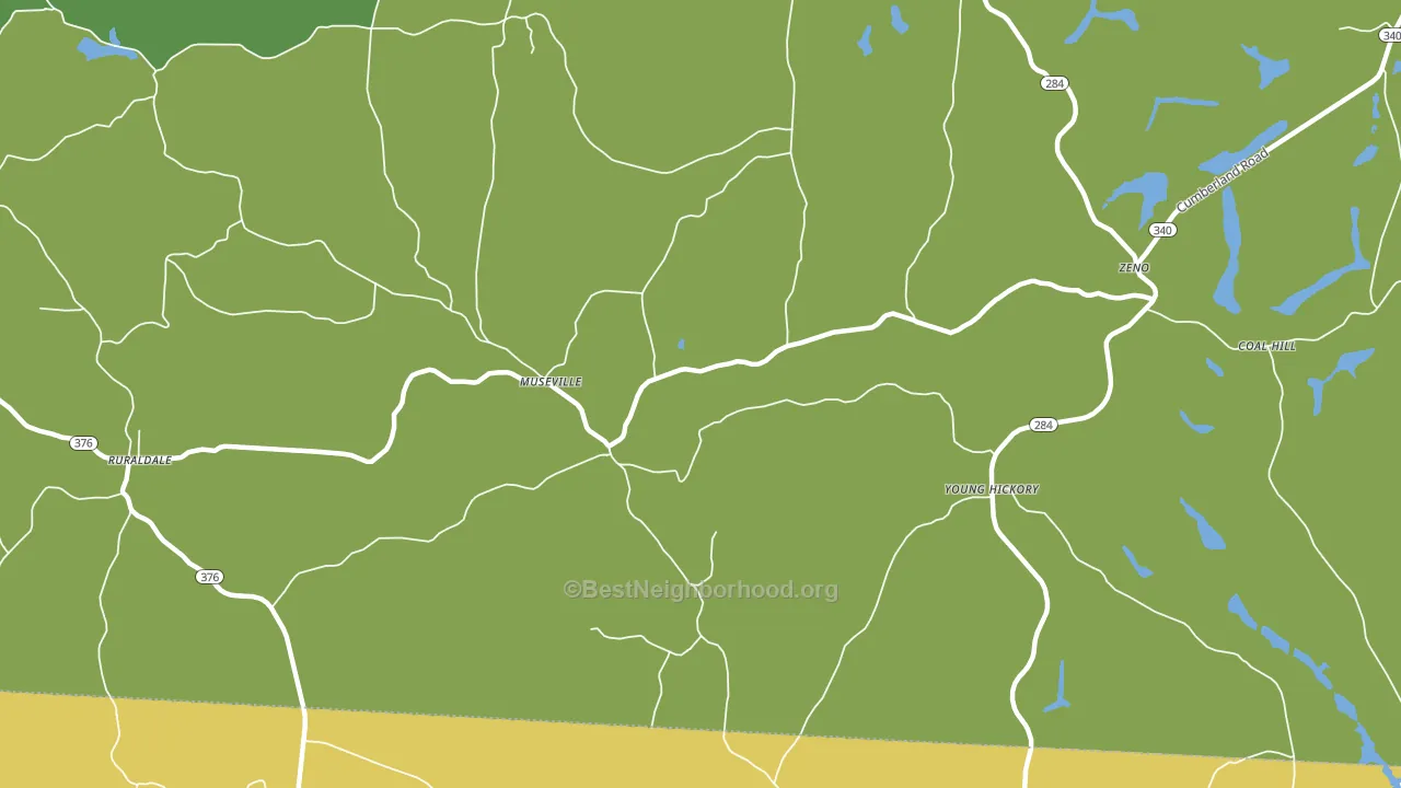Museville, OH block-group voter-turnout map