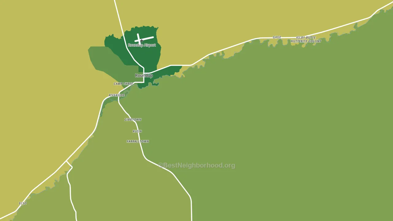 Musselshell County, MT block-group voter-turnout map