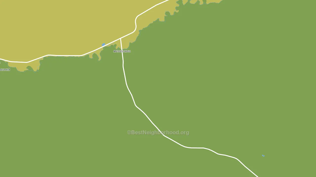 Musselshell, MT block-group voter-turnout map