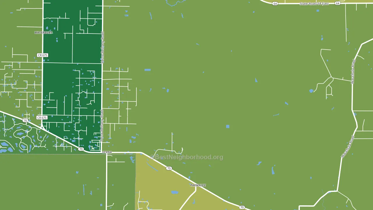 Myakka City, FL block-group voter-turnout map