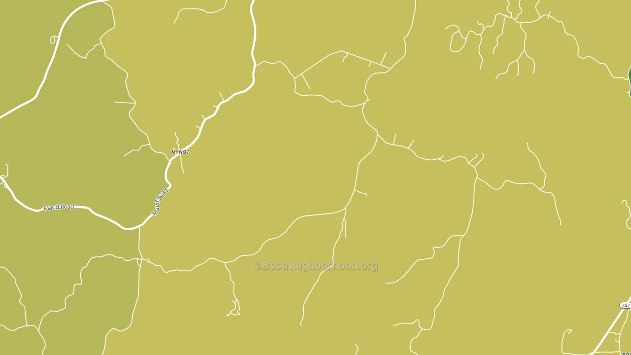 Mynot, AL block-group voter-turnout map