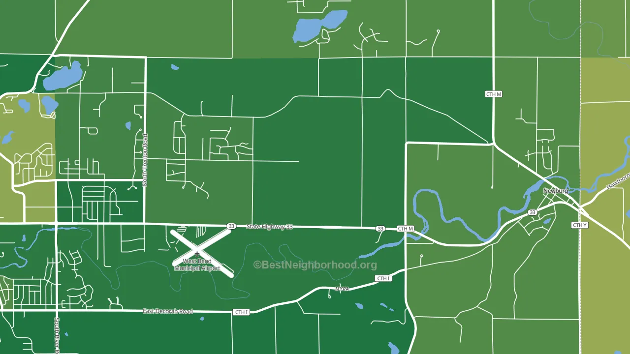 Myra, WI block-group voter-turnout map