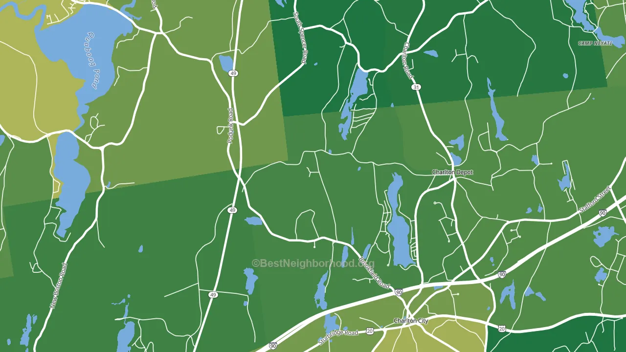 Mystic Grove, MA block-group voter-turnout map