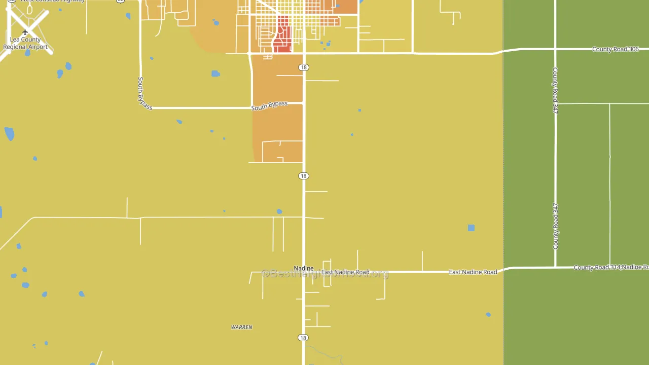 Nadine, NM block-group voter-turnout map