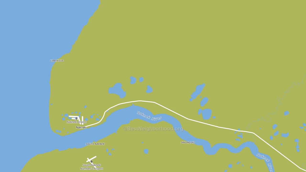 Naknek, AK block-group voter-turnout map