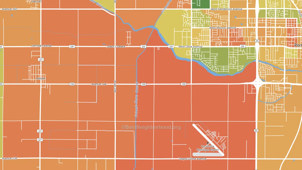 Nanceville, CA block-group voter-turnout map