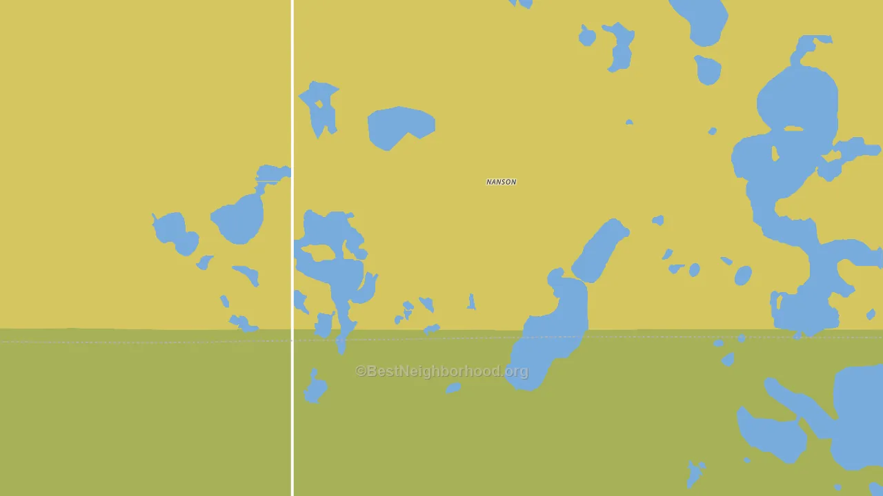 Nanson, ND block-group voter-turnout map