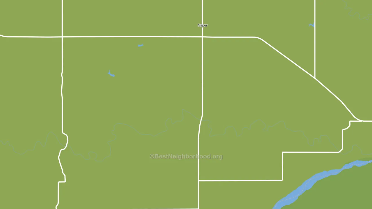 Naper, NE block-group voter-turnout map