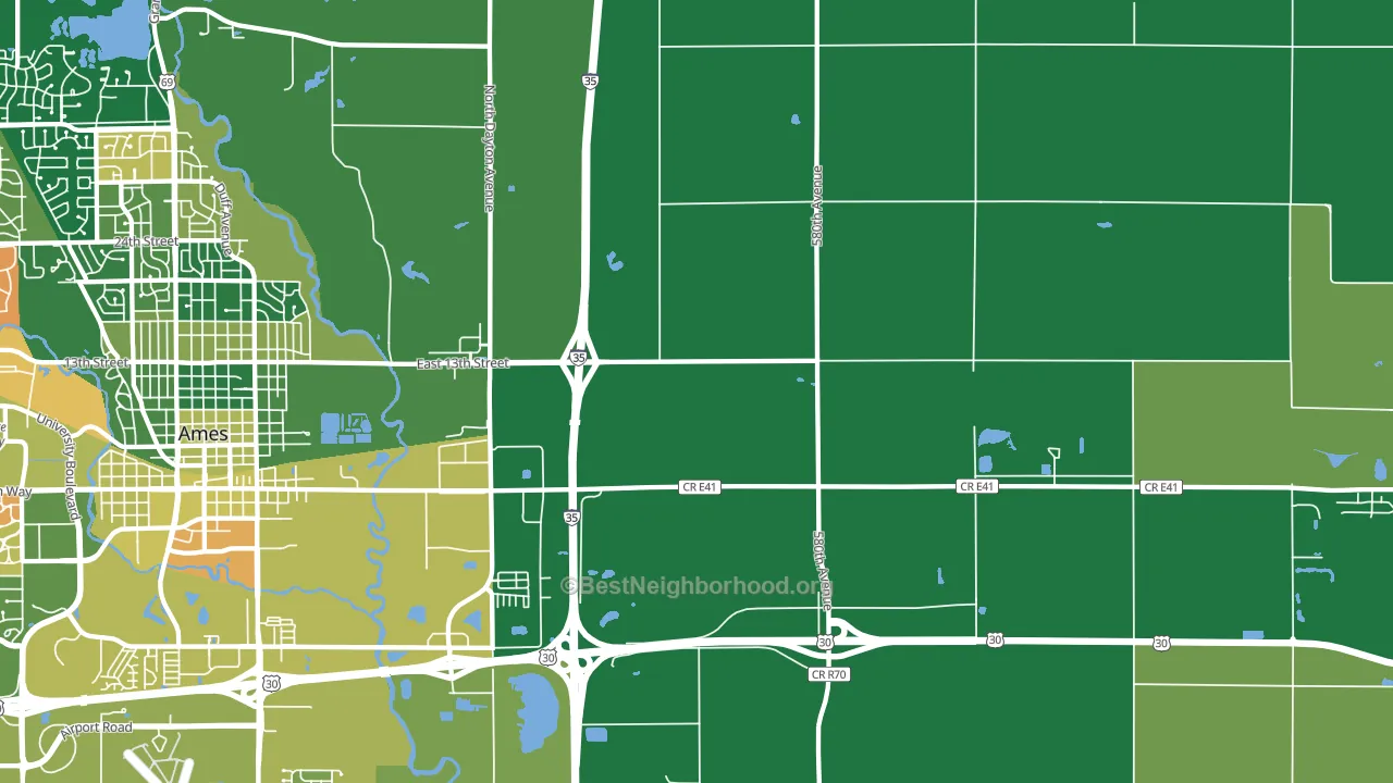 Napier, IA block-group voter-turnout map