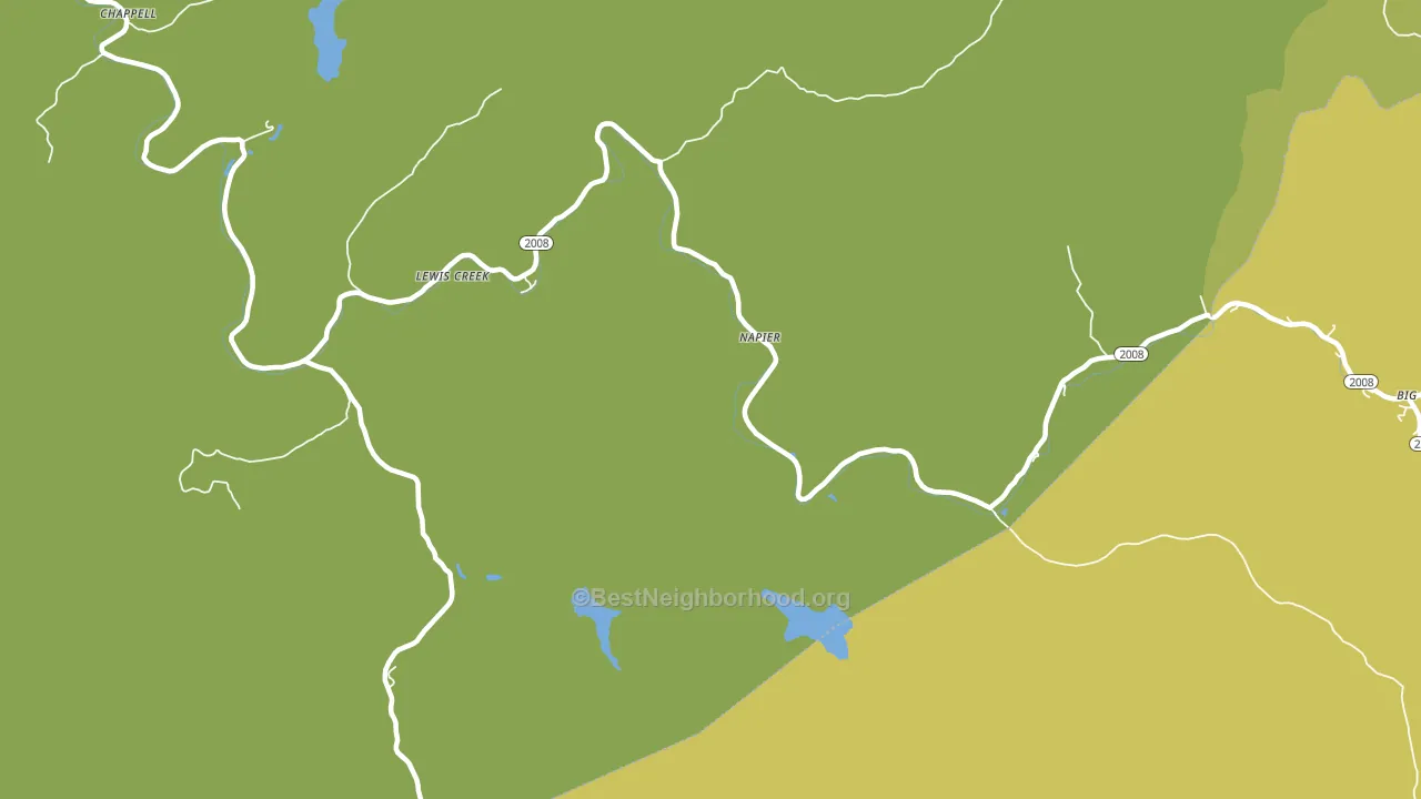 Napier, KY block-group voter-turnout map