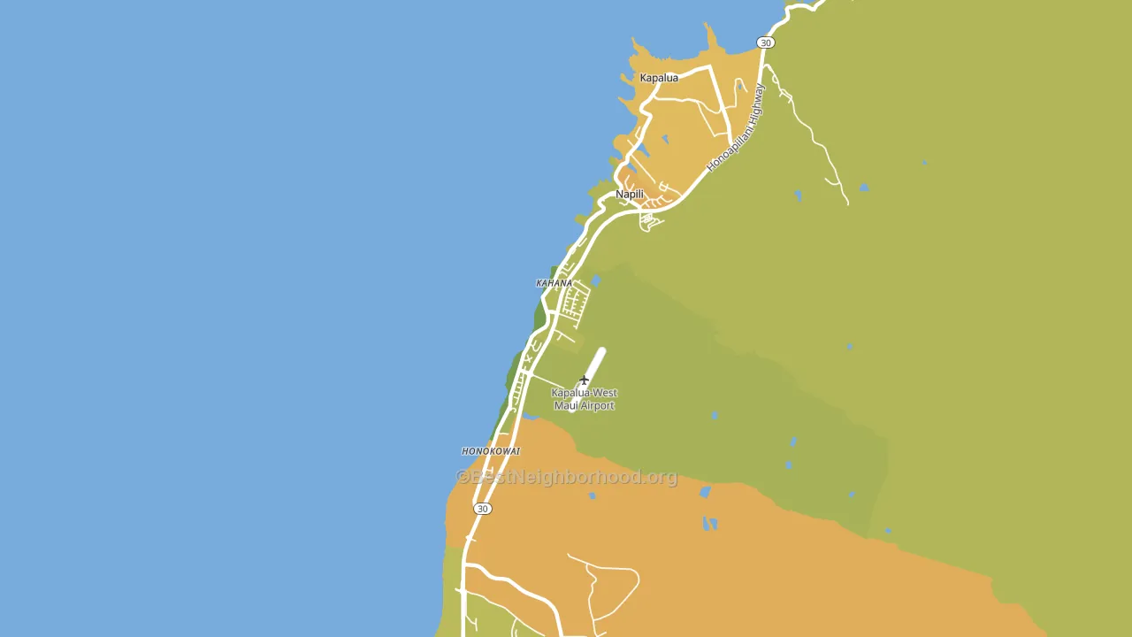 Napili-Honokowai, Lahaina, HI block-group voter-turnout map