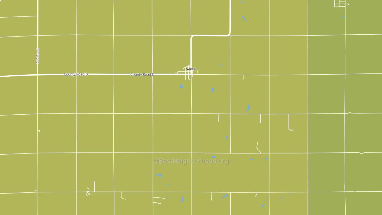 Narka, KS block-group voter-turnout map