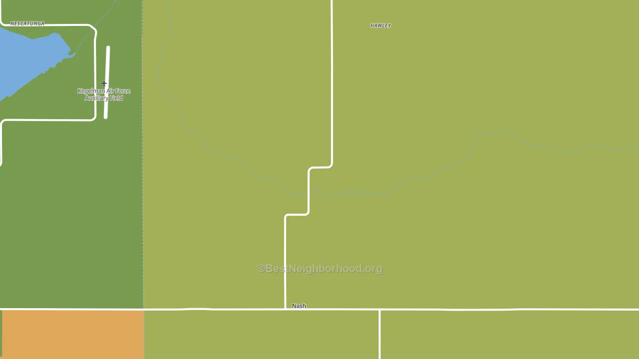 Nash, OK block-group voter-turnout map