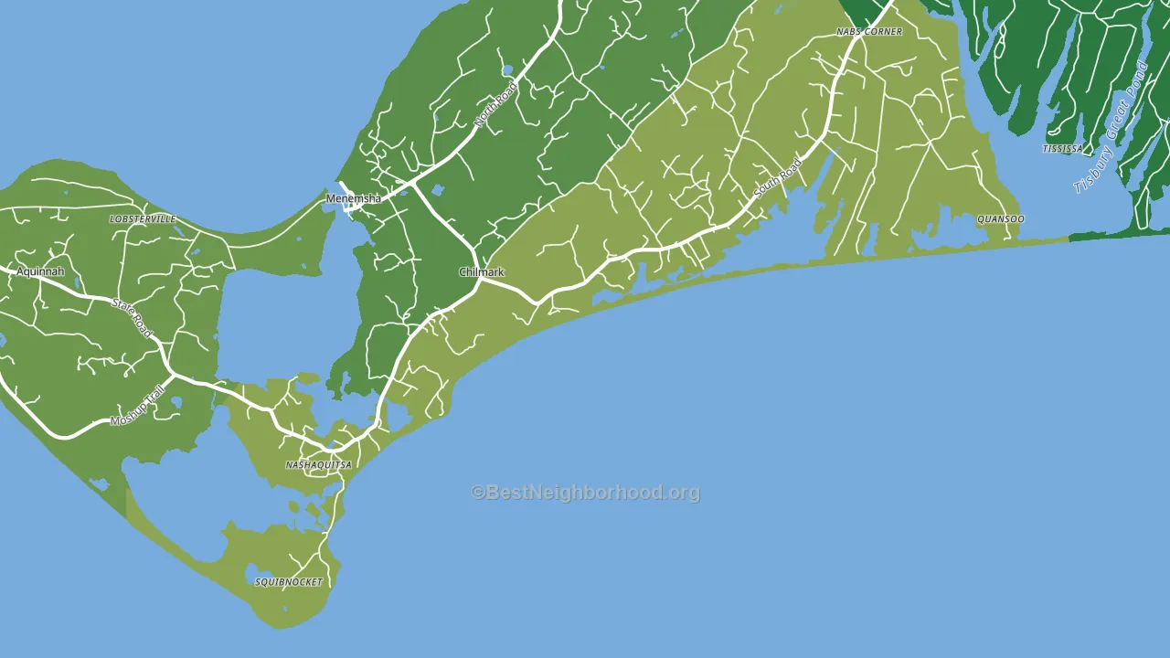 Nashaquitsa, MA block-group voter-turnout map
