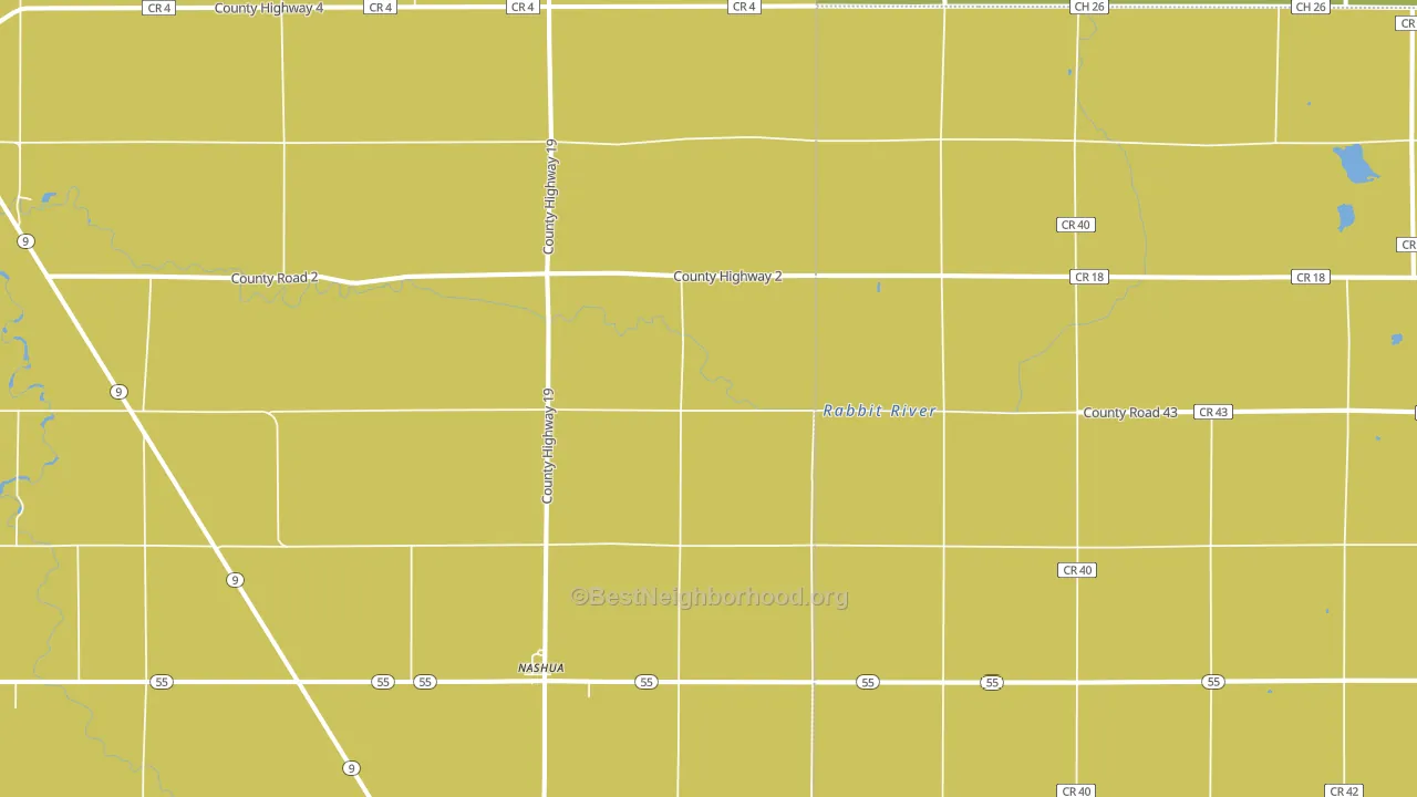 Nashua, MN block-group voter-turnout map
