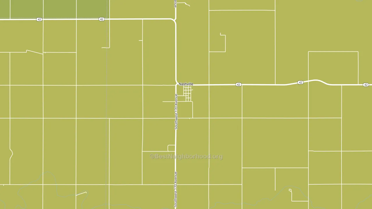 Nashville, KS block-group voter-turnout map