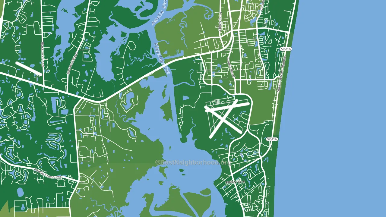 Nassau Village, FL block-group voter-turnout map