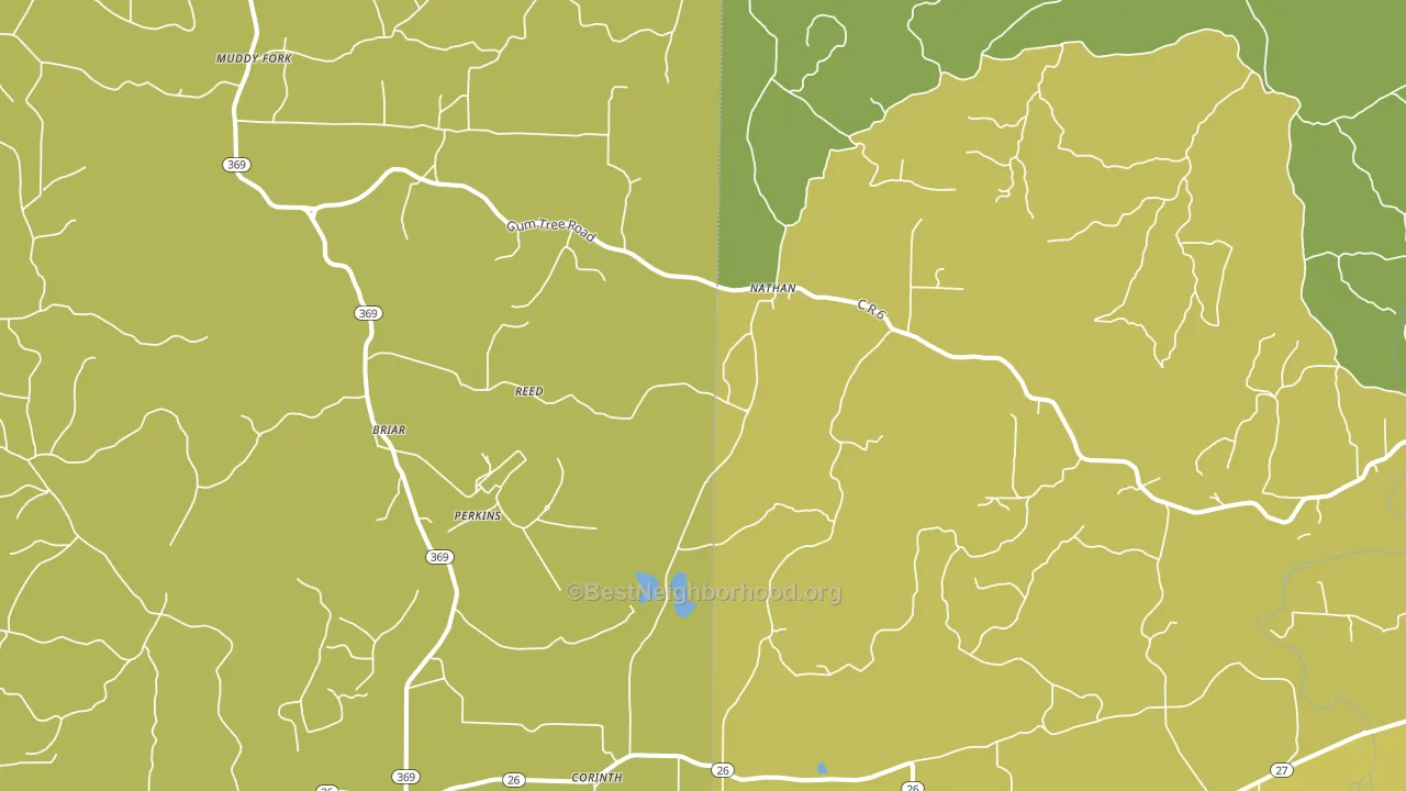 Nathan, AR block-group voter-turnout map
