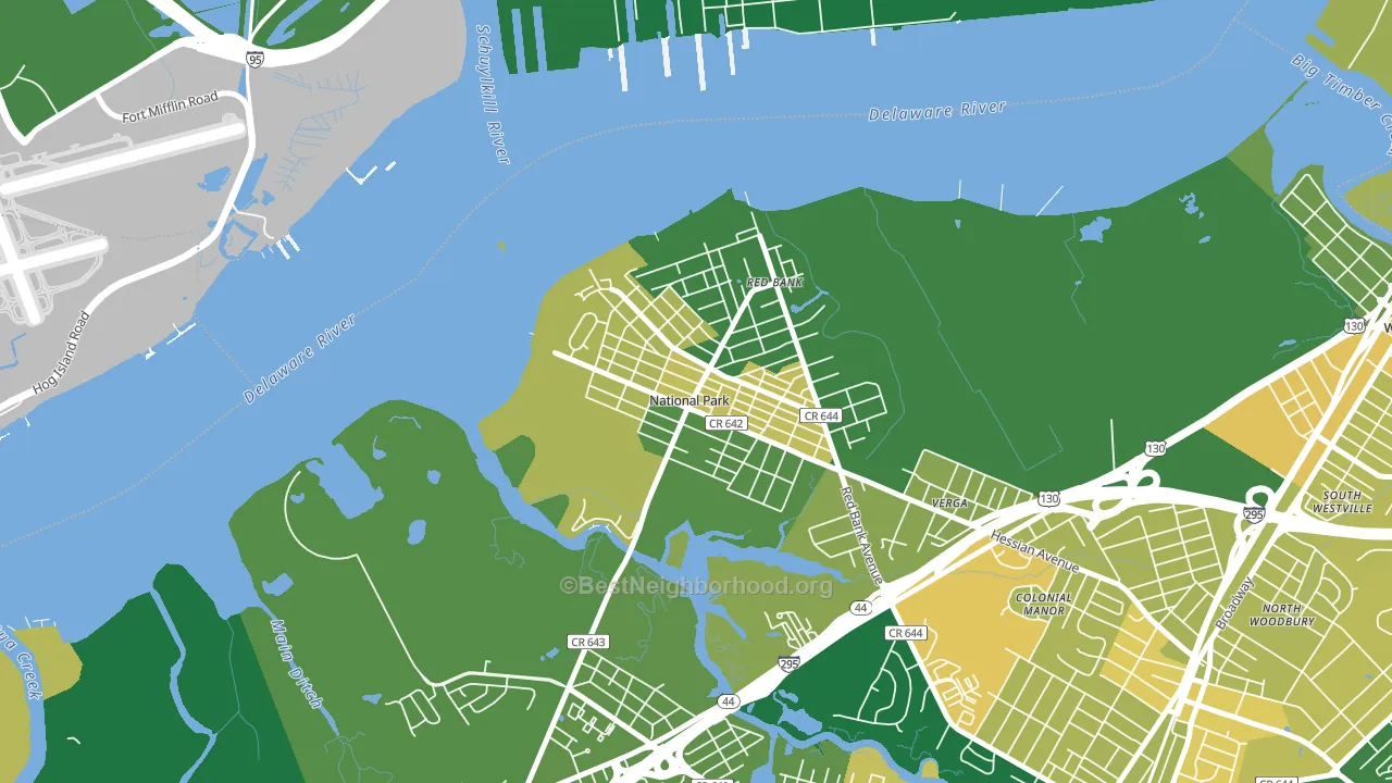 National Park, NJ block-group voter-turnout map