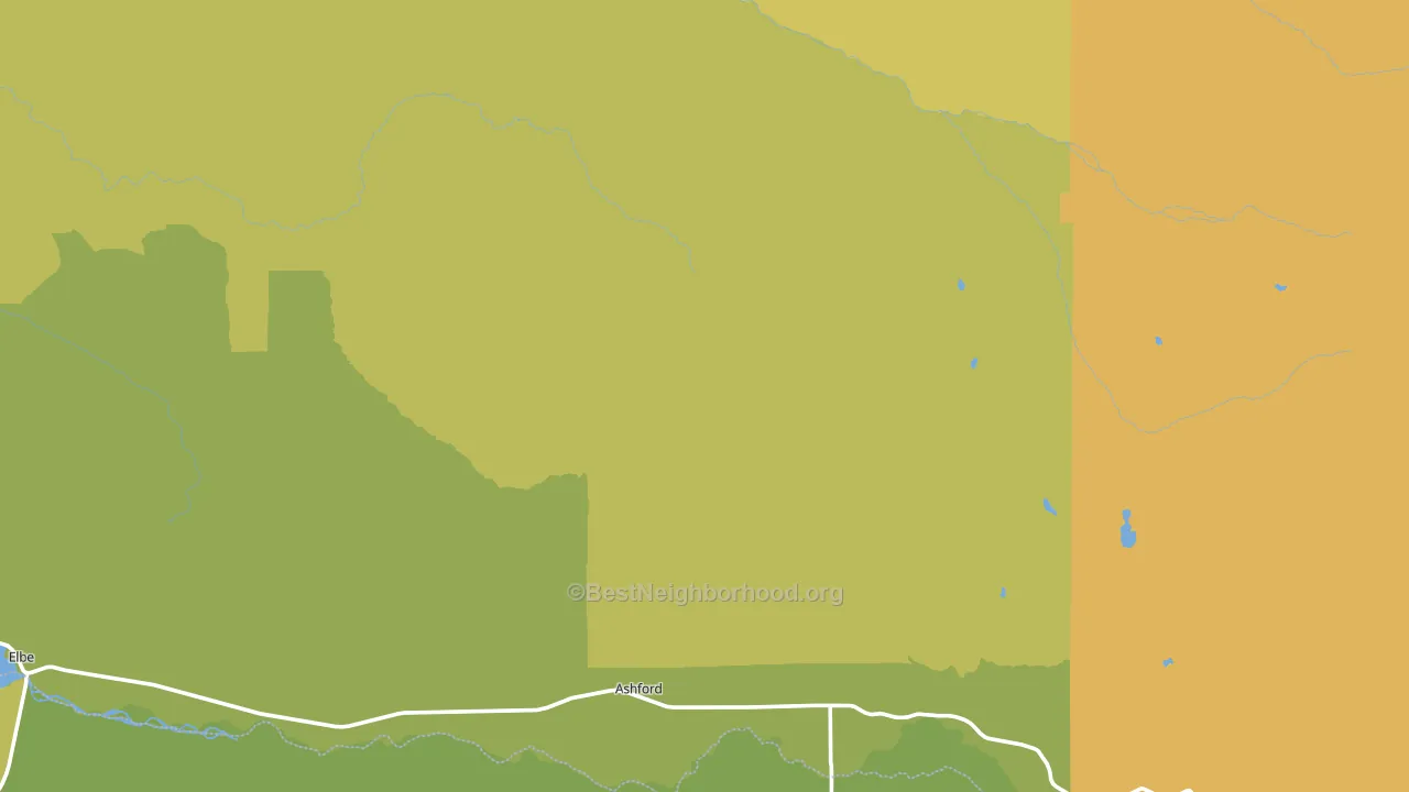 National, WA block-group voter-turnout map