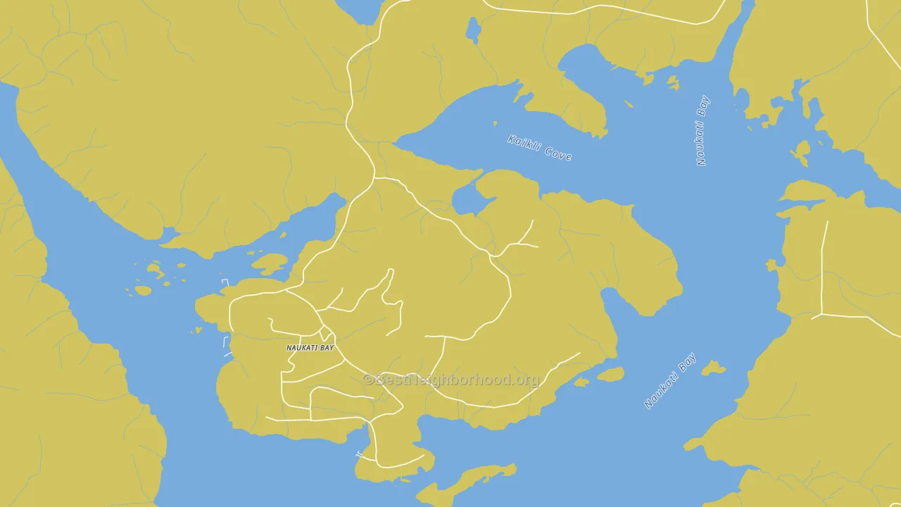 Naukati Bay, AK block-group voter-turnout map