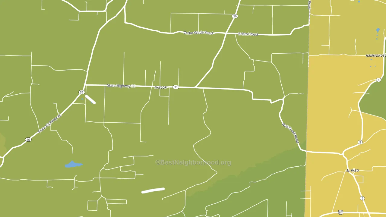 Naylor, AR block-group voter-turnout map