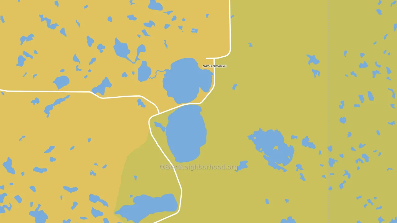 Naytahwaush, MN block-group voter-turnout map