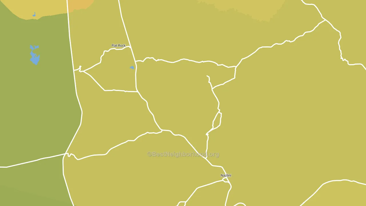 Nazlini, AZ block-group voter-turnout map