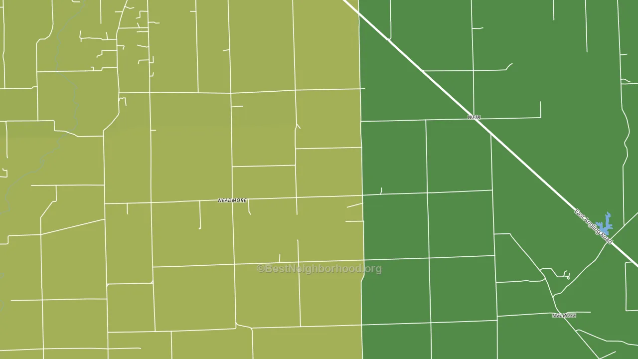 Neadmore, IL block-group voter-turnout map