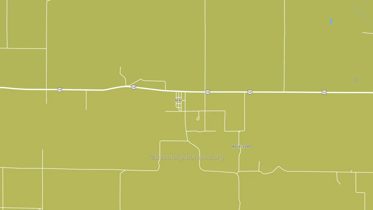 Neal, KS block-group voter-turnout map