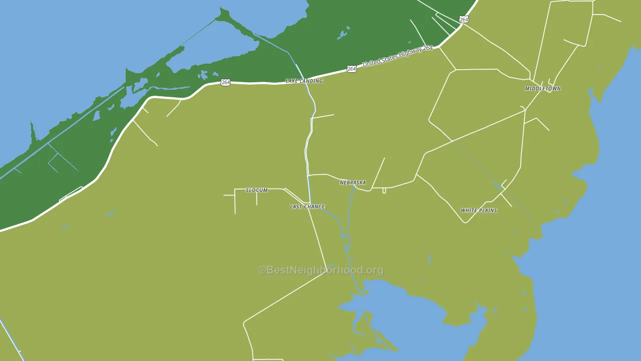 Nebraska, NC block-group voter-turnout map