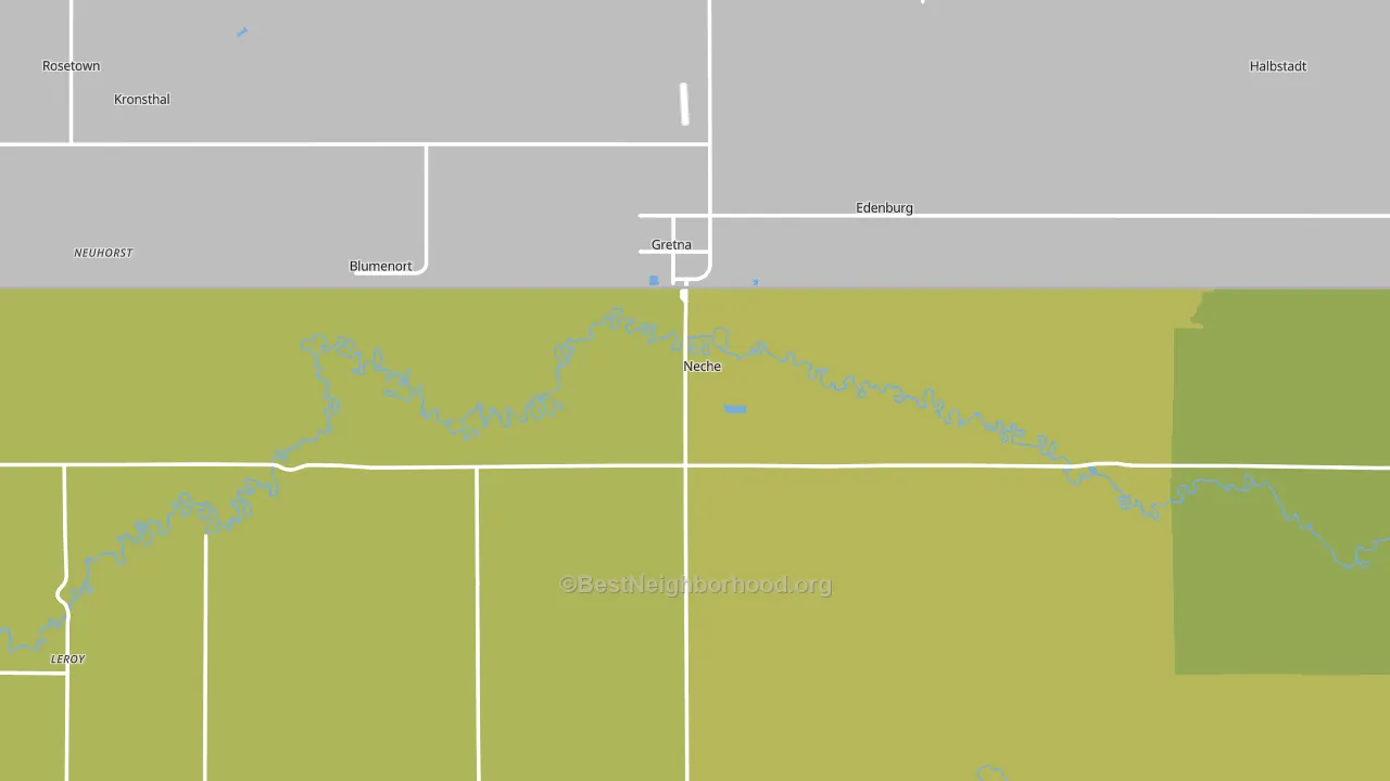 Neche, ND block-group voter-turnout map