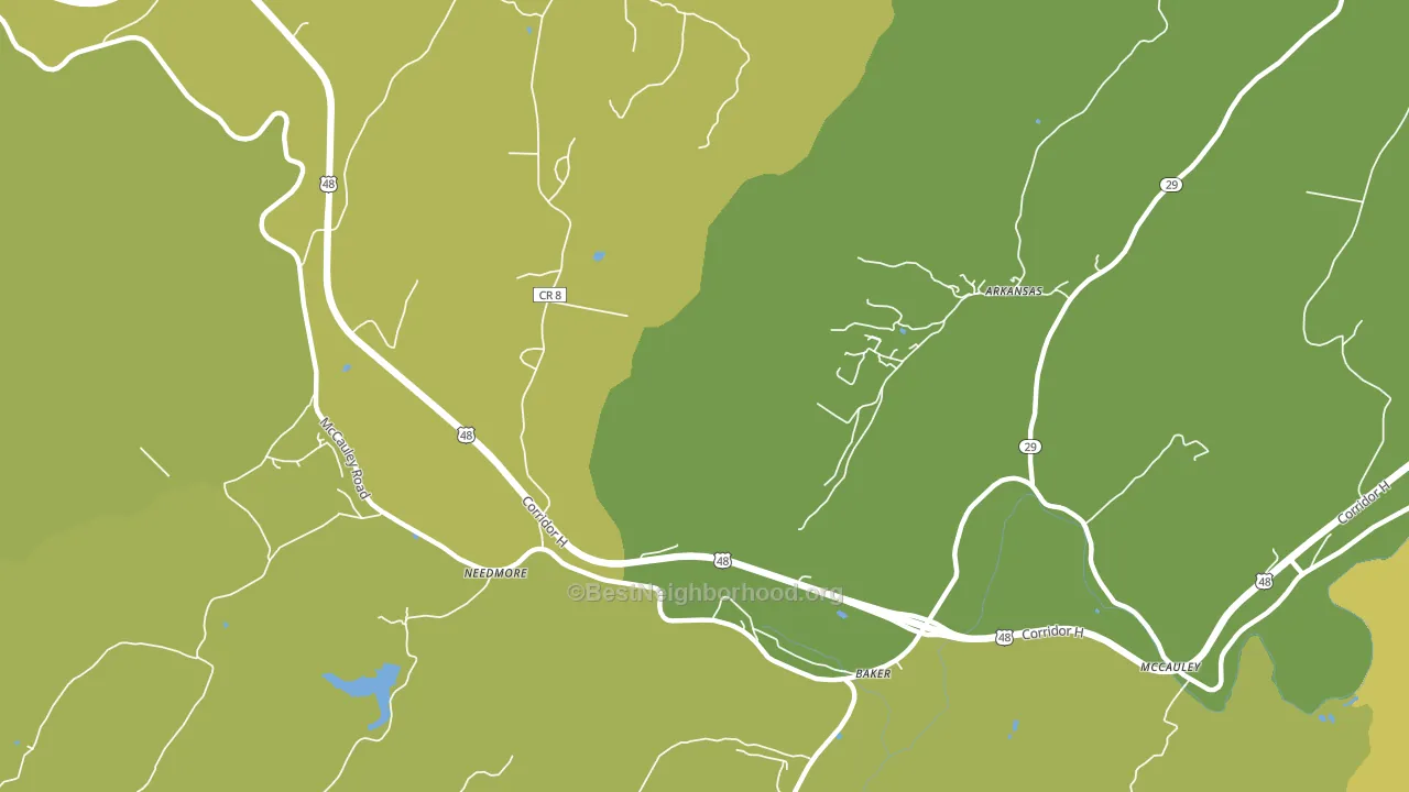 Needmore, WV block-group voter-turnout map