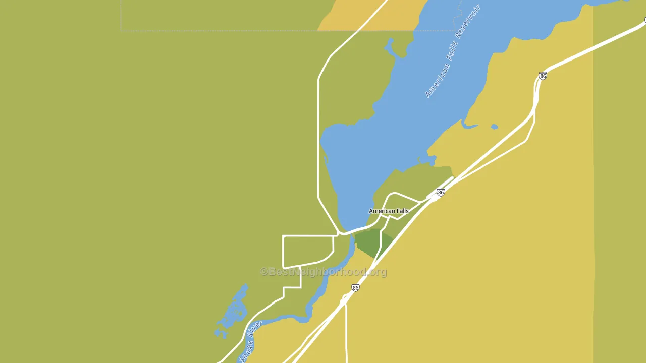 Neeley, ID block-group voter-turnout map