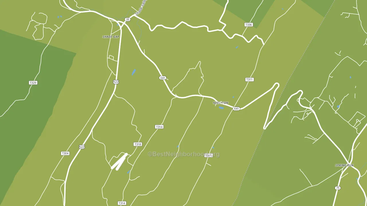 Neelyton, PA block-group voter-turnout map