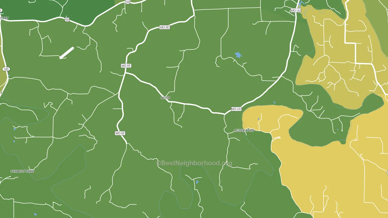 Neier, MO block-group voter-turnout map