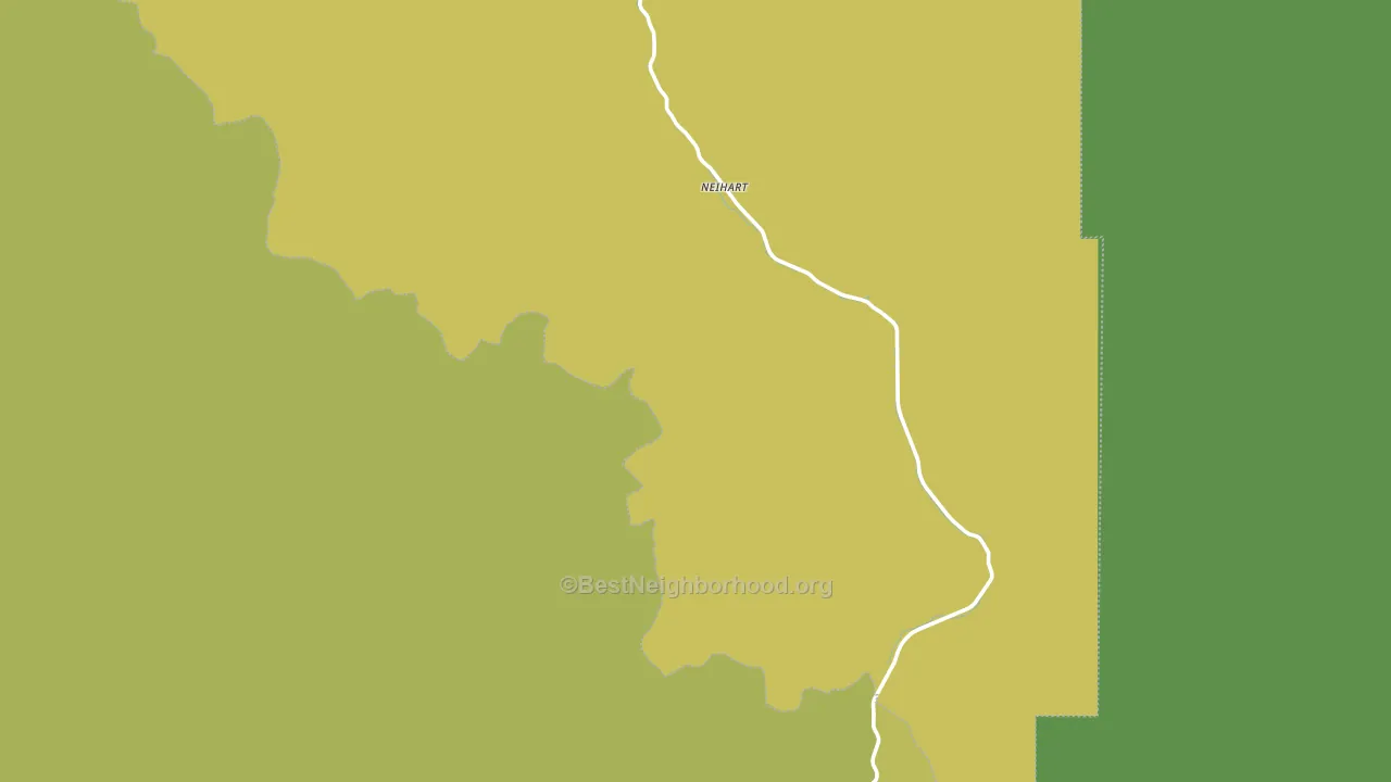 Neihart, MT block-group voter-turnout map