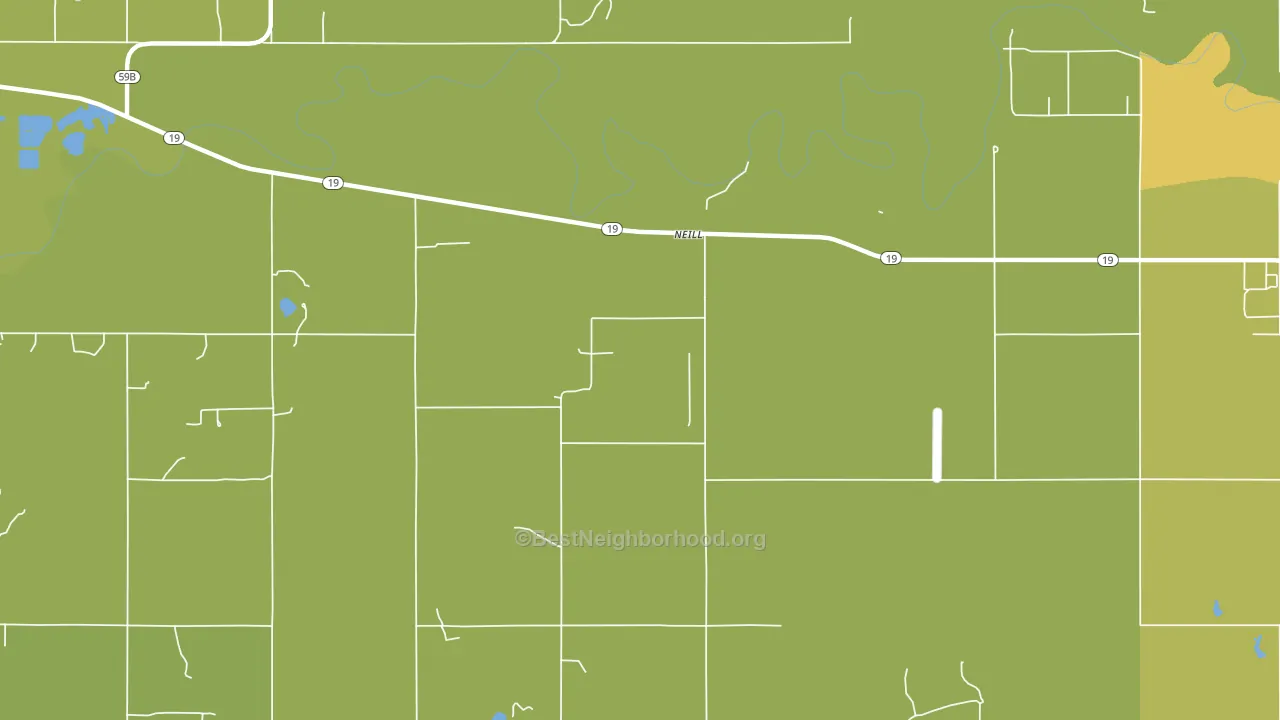 Neill, OK block-group voter-turnout map
