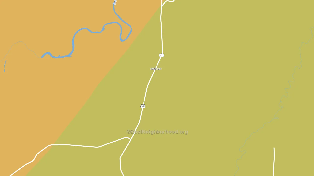 Neilton, WA block-group voter-turnout map