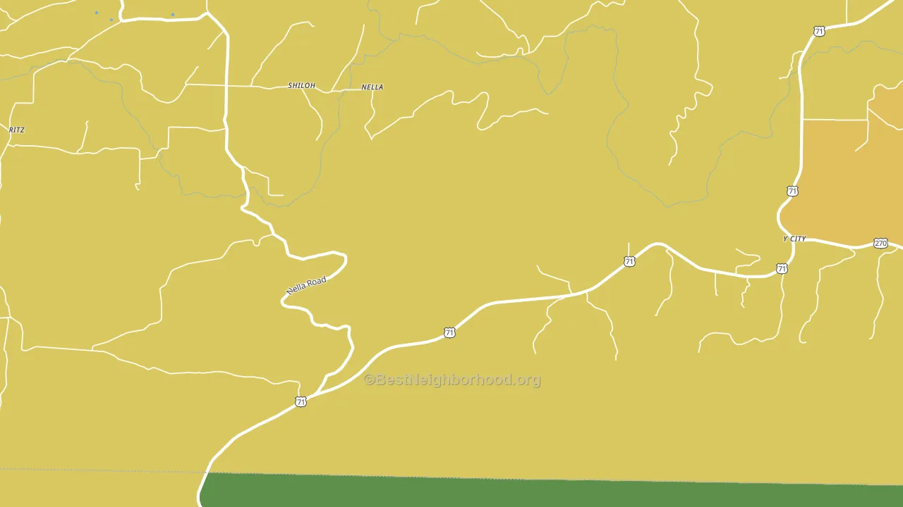 Nella, AR block-group voter-turnout map