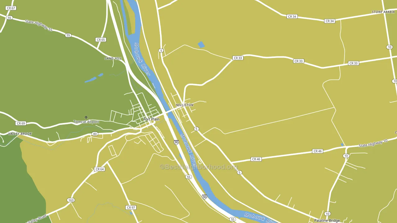 Nelliston, NY block-group voter-turnout map