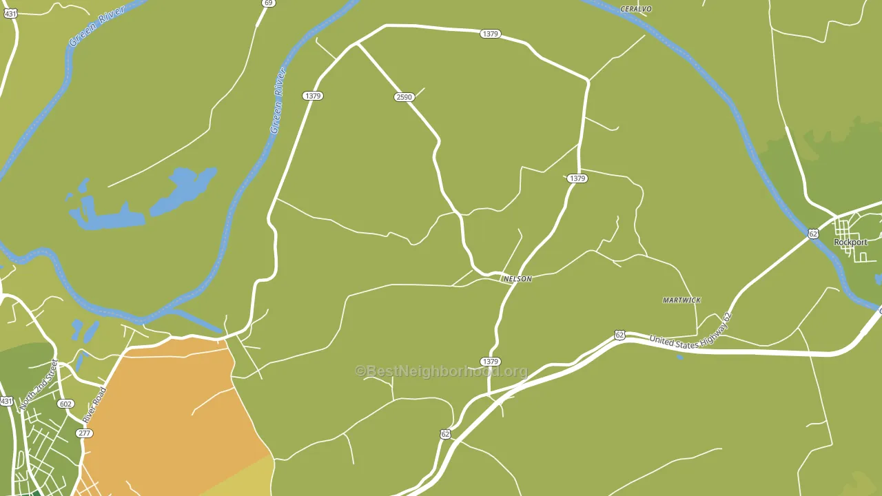 Nelson, KY block-group voter-turnout map
