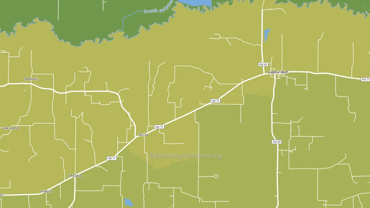 Nelta, TX block-group voter-turnout map
