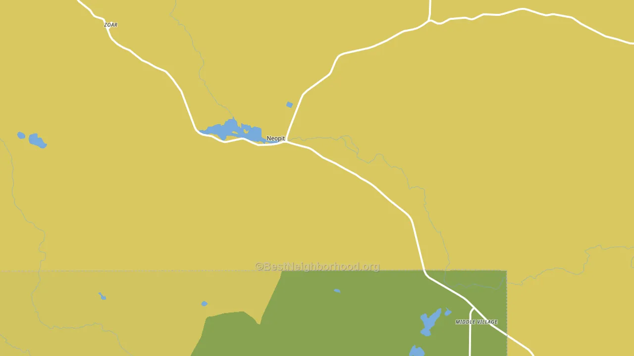 Neopit, WI block-group voter-turnout map